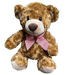 burton+Burton brown soft brown teddy bear 11”